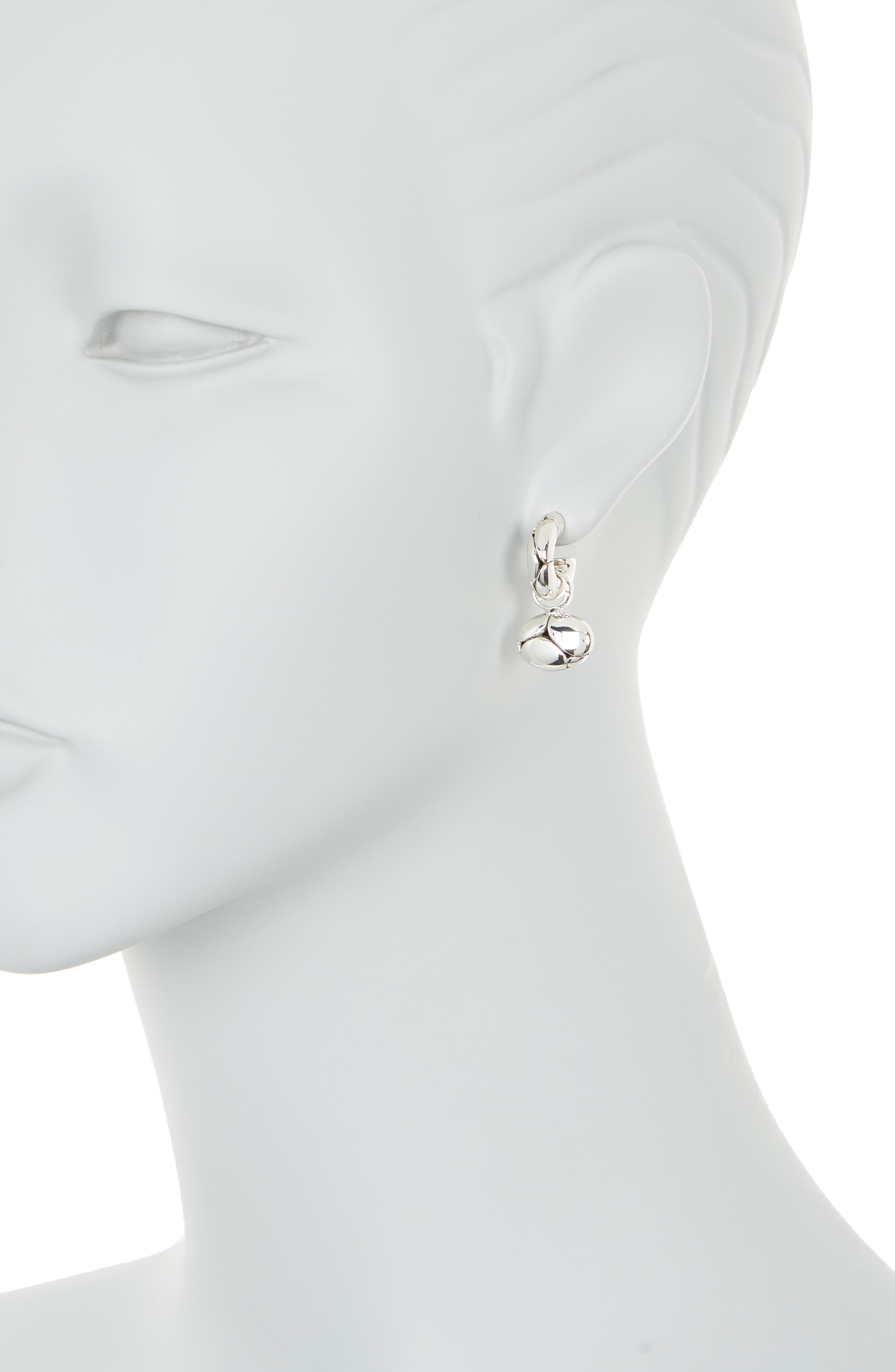 John Hardy Kali Oval Pebble Hoop Drop Earrings (Women) | Nordstromrack