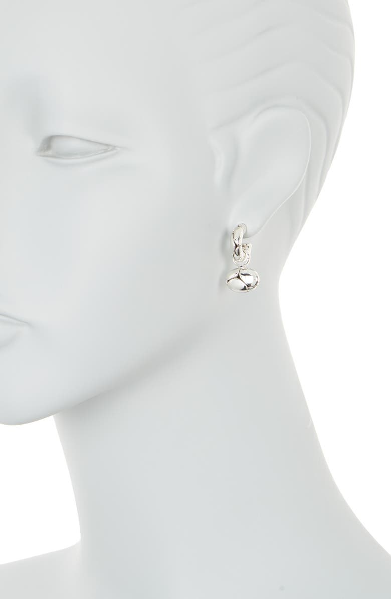 John Hardy Kali Oval Pebble Hoop Drop Earrings, Alternate, color,