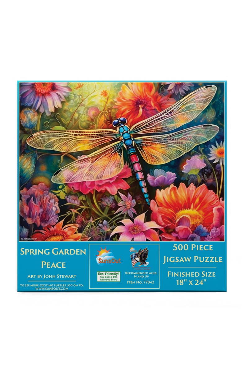 Sunsout Spring Garden Peace 500 piece Jigsaw Puzzle for Adults, Alternate, color, Multicolor