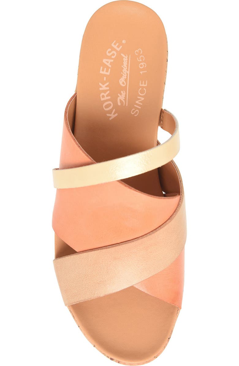 Kork-Ease<sup>®</sup> Addie Platform Wedge Slide Sandal, Alternate, color, Orange Combo