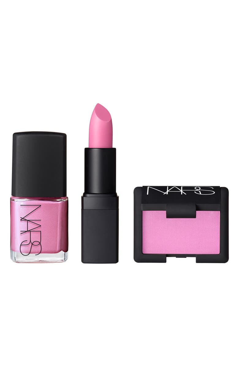 NARS 'Laced with Edge - Modern Future' Roman Holiday Lip, Cheek & Nail Set, Main, color, 