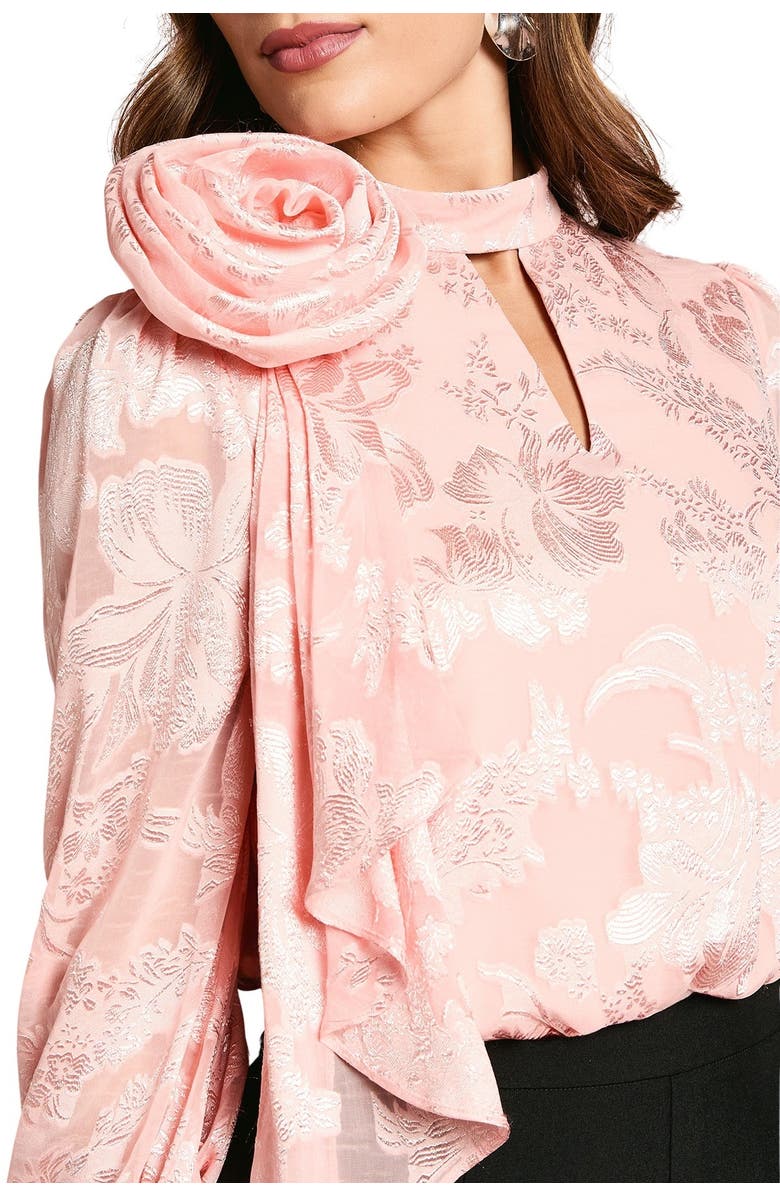 Coast Satin Jacquard Corsage 2 In 1 Jumpsuit, Alternate, color, Blush