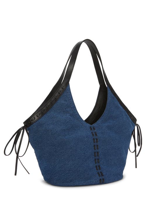 Vince Camuto Cryss Stitch Trim Tote In Dkgrey 01