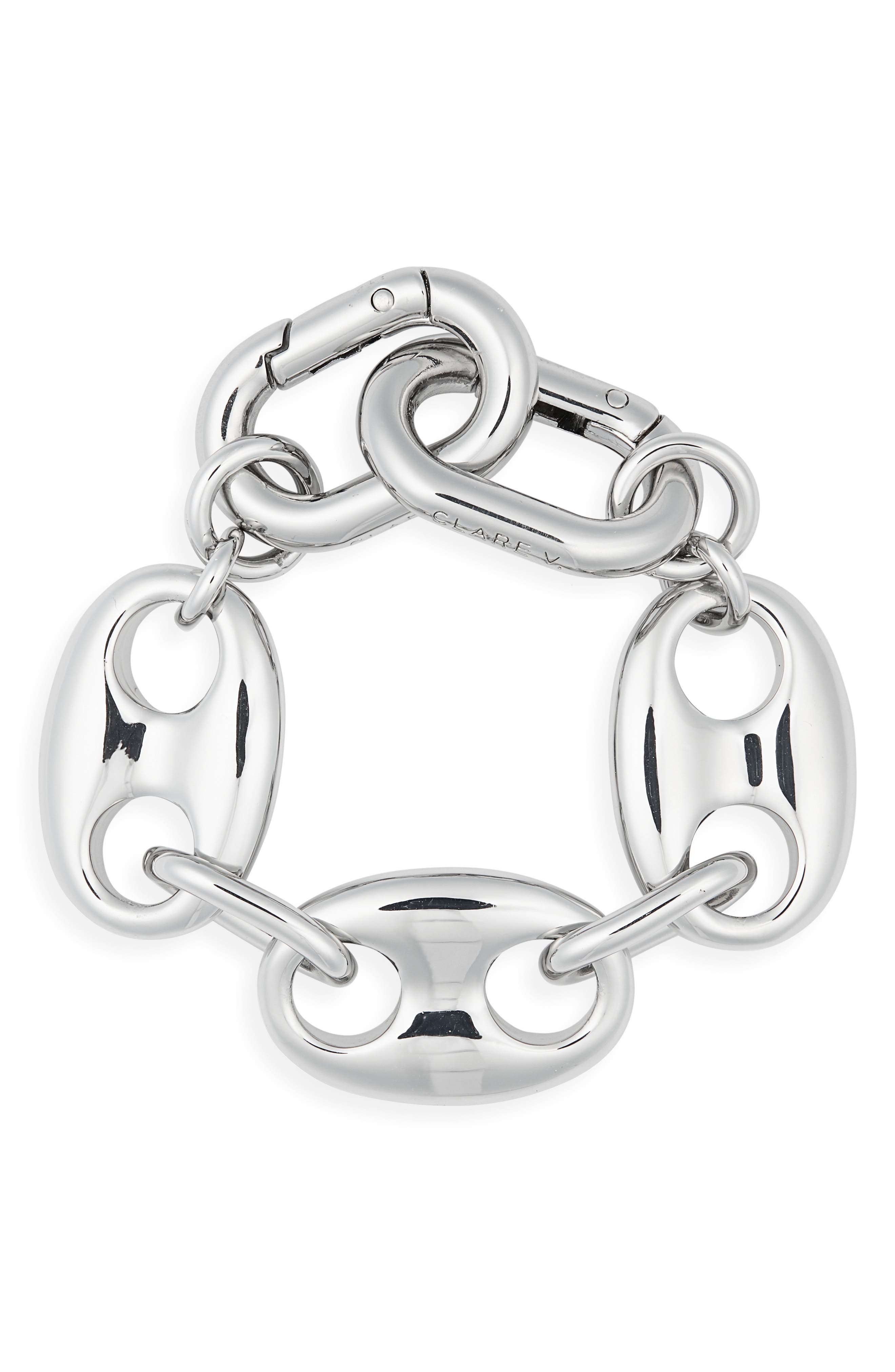 Mariner Chain Top Handle, Main, color, SILVER