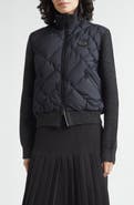 Burberry Check Stitch Mixed Media Jacket