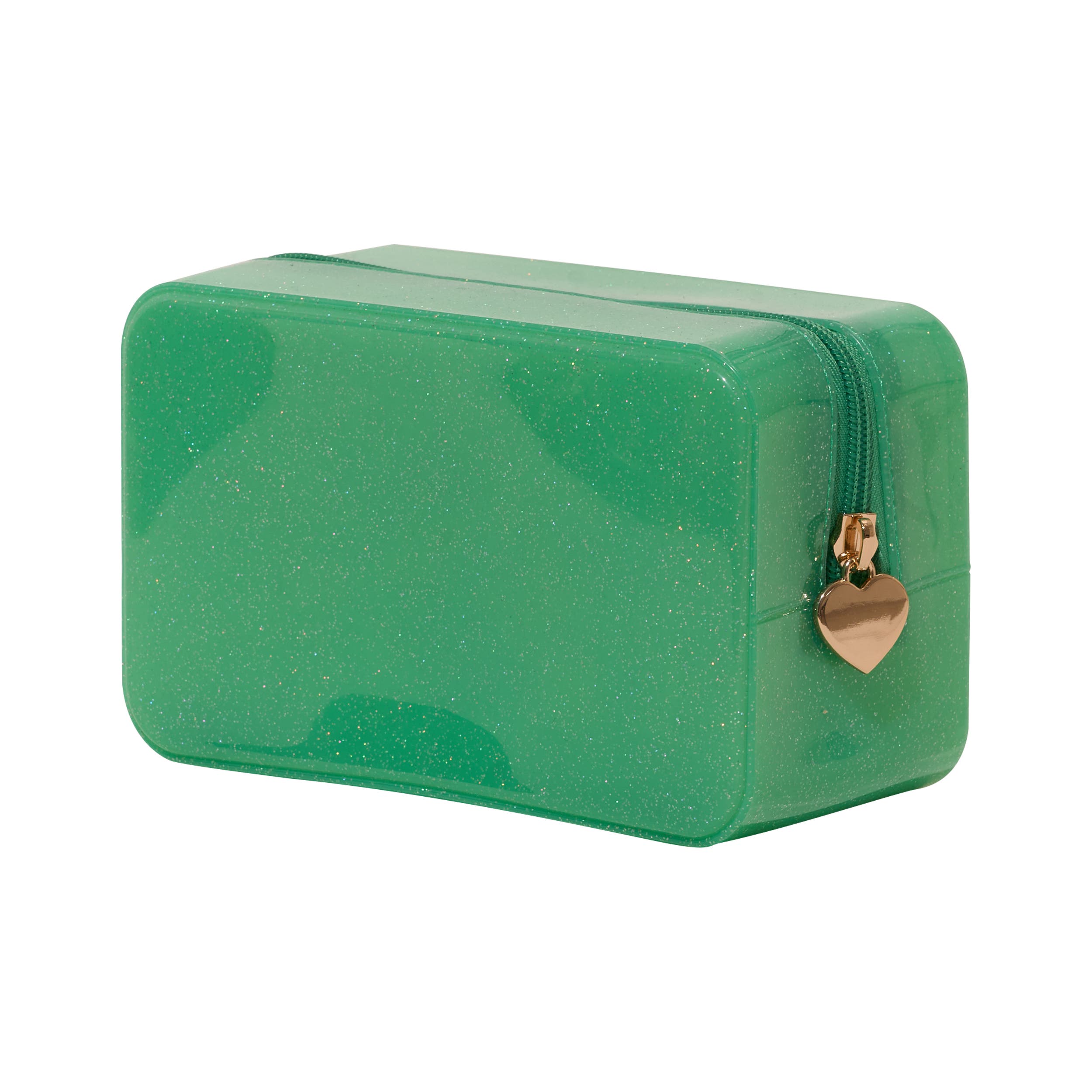 Glitter Jelly Pouch Collection, Main, color, Green