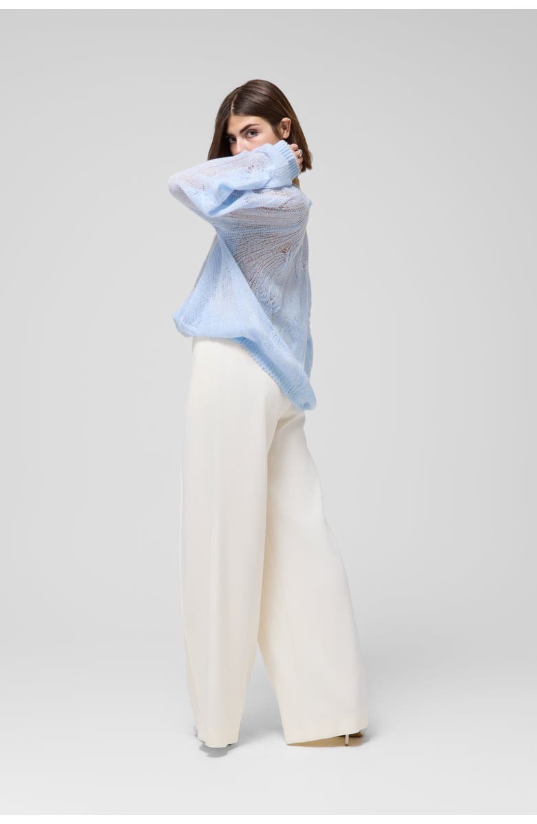 Le Fafo Cable-Knit Cashmere Sweater, Alternate, color, Light Blue