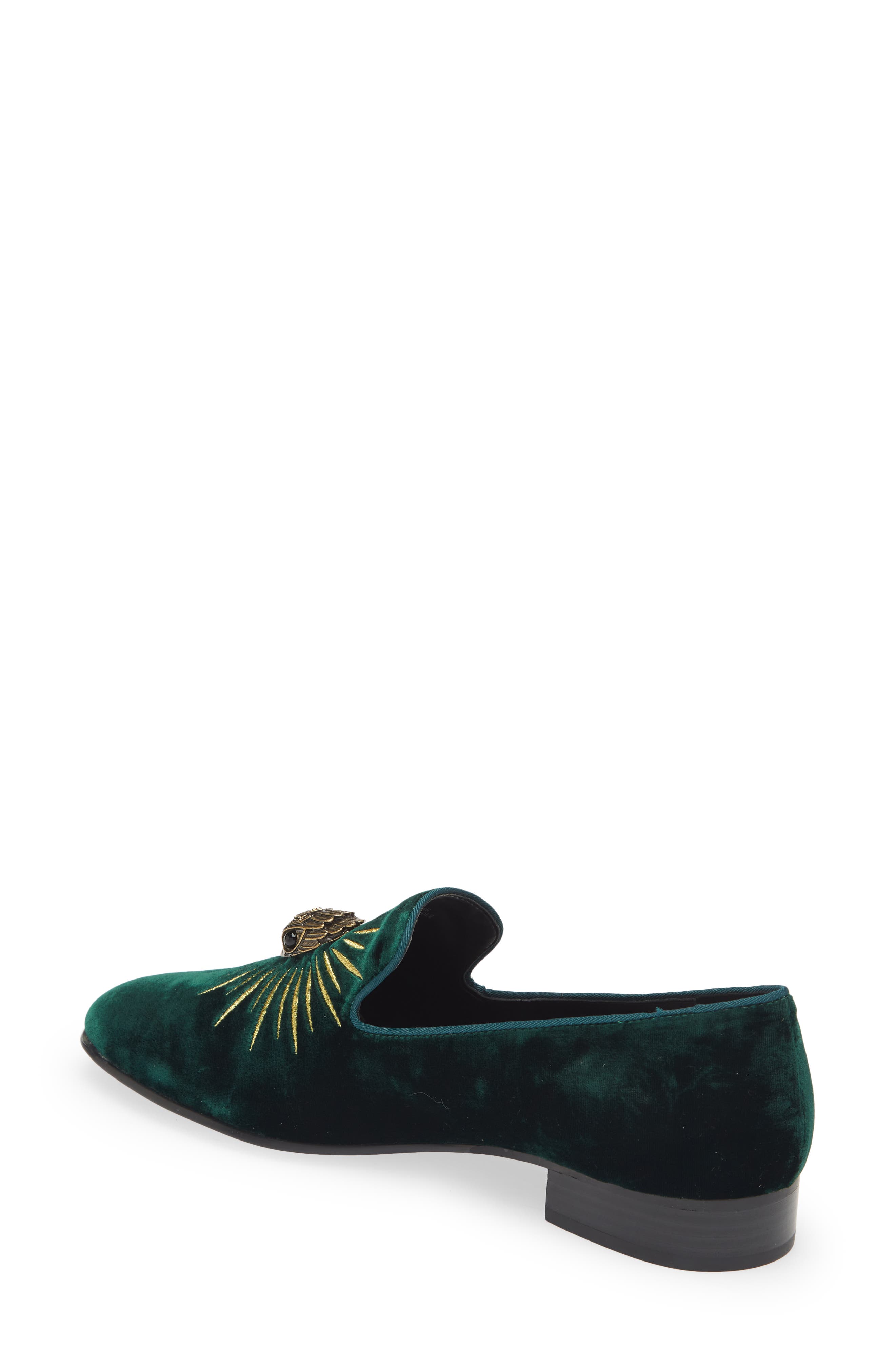 Kurt Geiger London Ace Eagle Velvet Loafer, Alternate, color, 