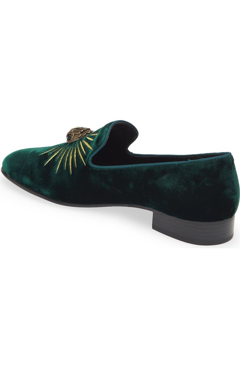 Kurt Geiger London Ace Eagle Velvet Loafer, Alternate, color,