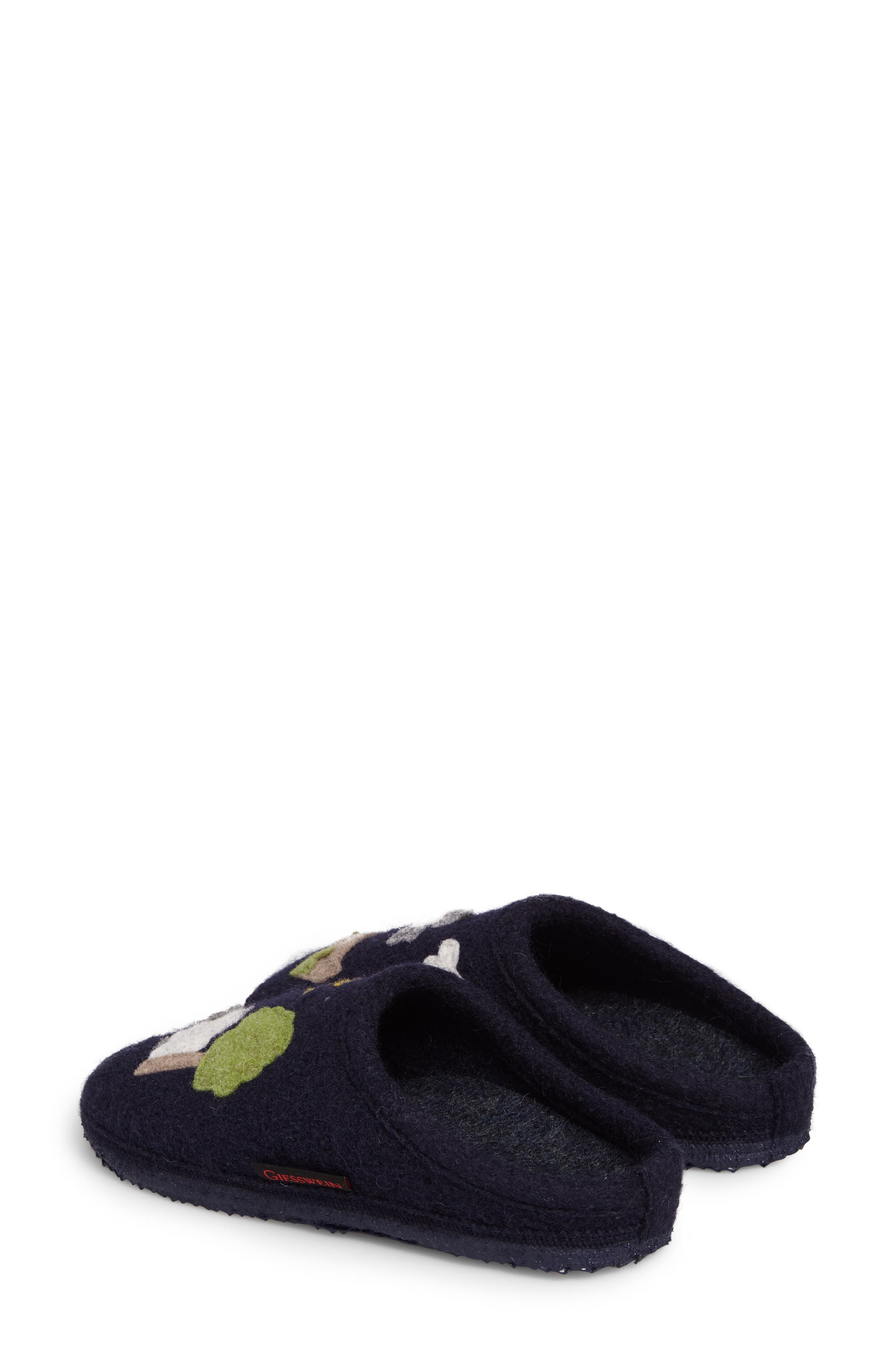 Shauna Slipper, Alternate, color, OCEAN WOOL