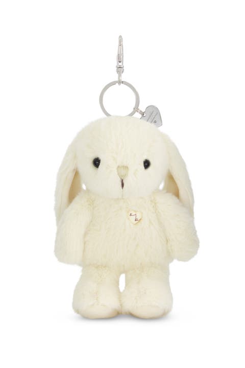 Penelope 6" Plush Bunny Keychain with Metal Swivel Clip