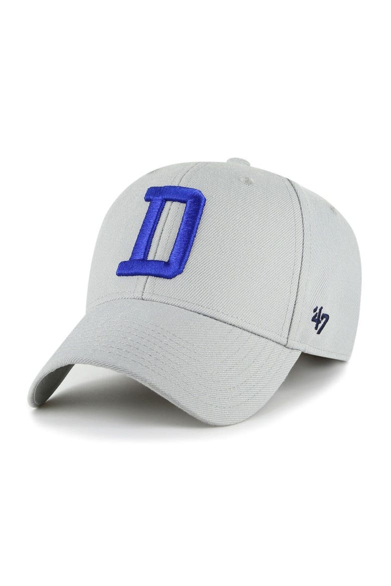Men's '47 Gray Dallas Cowboys "D" MVP Adjustable Hat, Main, color, Gray