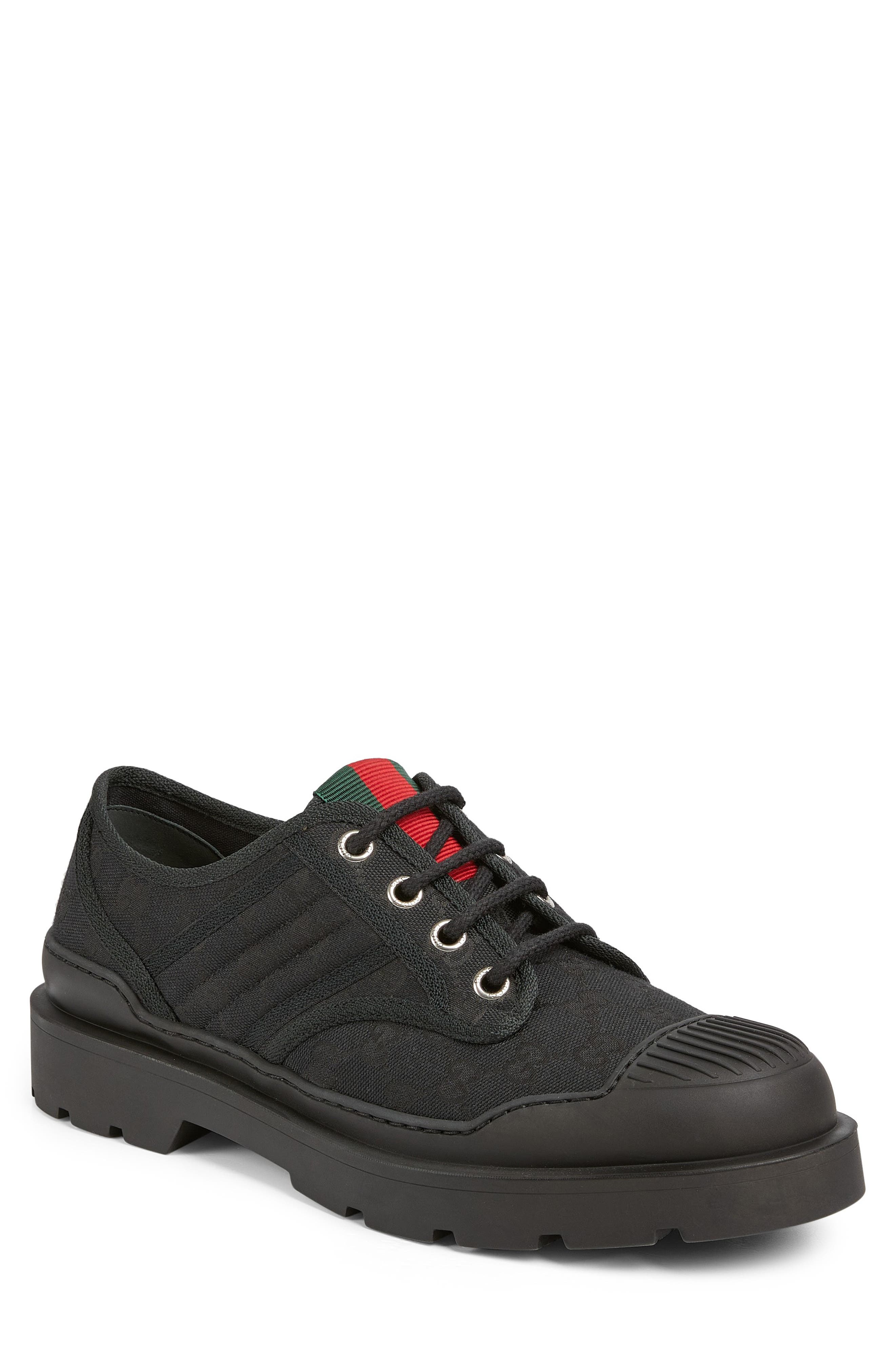 Gucci New Sherlin Lace-Up Shoe, Main, color, 1044 Black