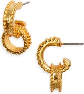 Karine Sultan Dotty Intertwined Drop Earrings