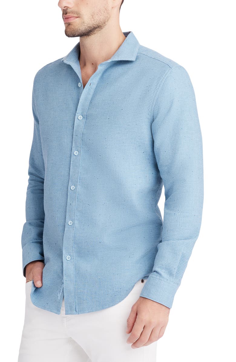 Robert Graham Melbury Long Sleeve Button-Up Shirt, Alternate, color, Light Blue