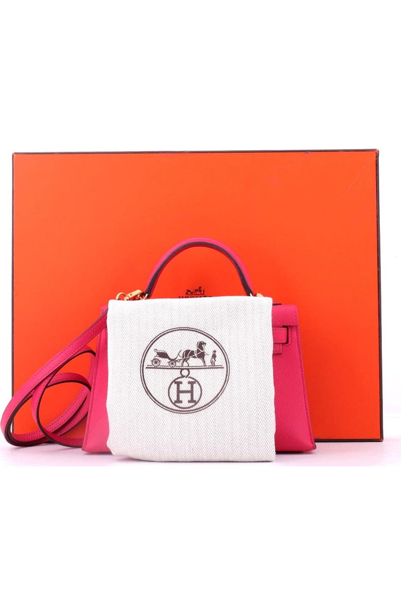 Pre-Owned Hermes Kelly Mini II Bag Pink Epsom with Gold Hardware 20, Alternate, color, Rose Extreme