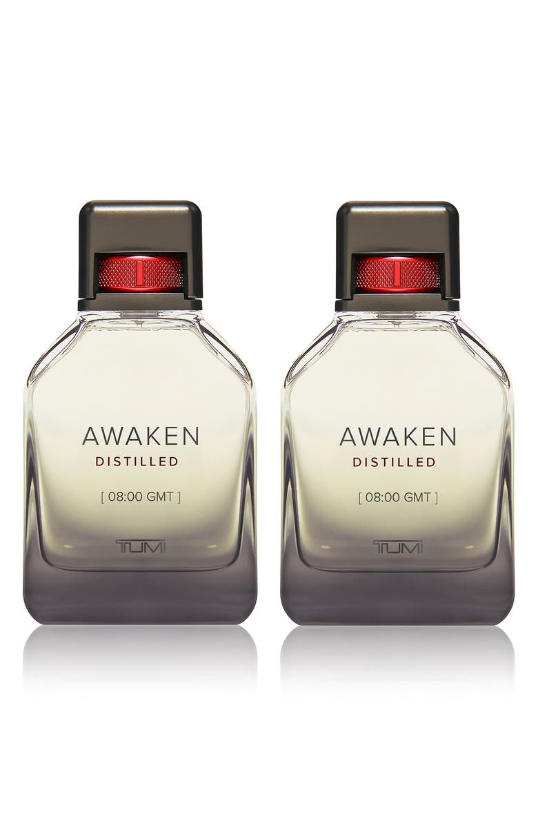 TUMI Awaken Distilled 8:00 GMT Eau de Parfum Duo $330 Value, Main, color, 