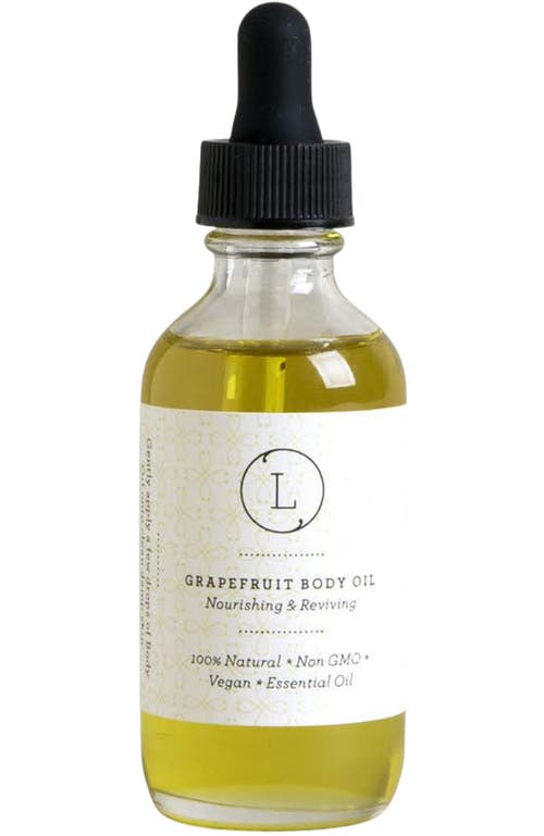 Lizush Cbd Natural Body Oil With Cbd, Grapefruit Moisturizing Body Oil