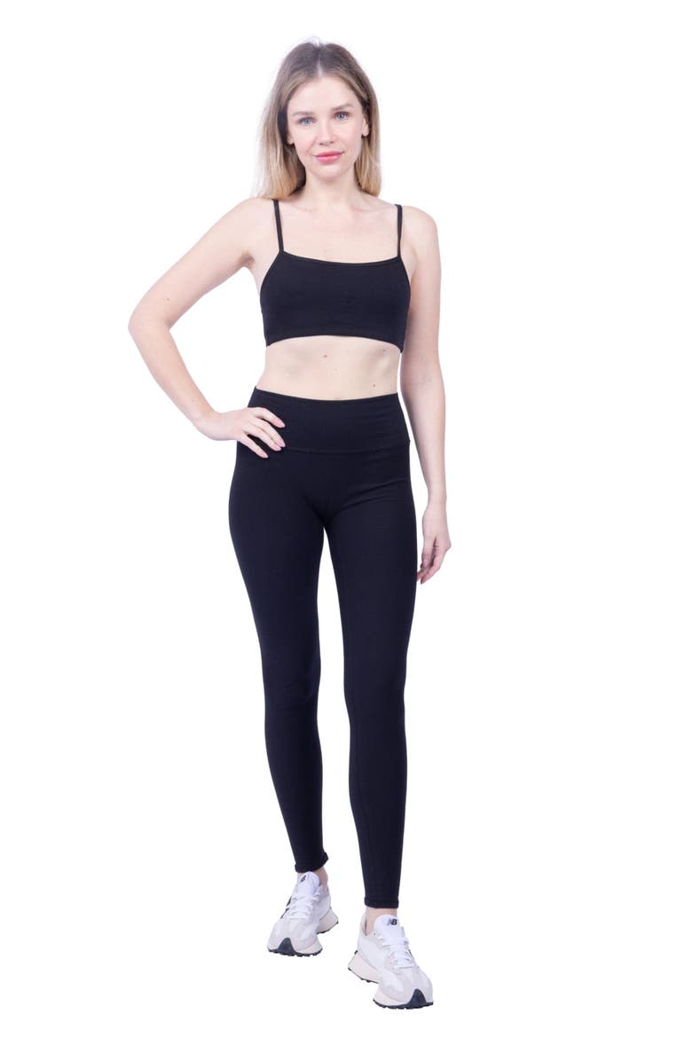 Sara Organic Cotton Legging, Alternate, color, Black