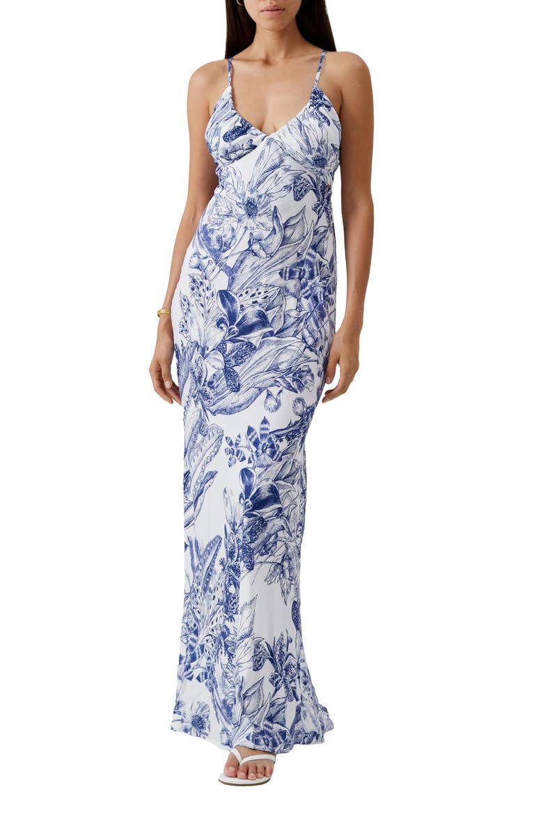 Floral Cover-Up Maxi Dress, Main, color, PALOMA