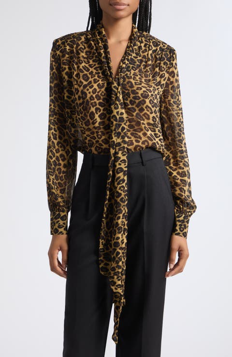 Kaila Tie Neck Chiffon Top