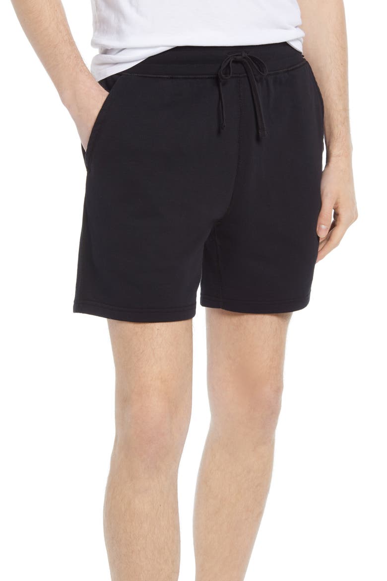 6-Inch Lightweight Terry Shorts, Main, color, BLACK
