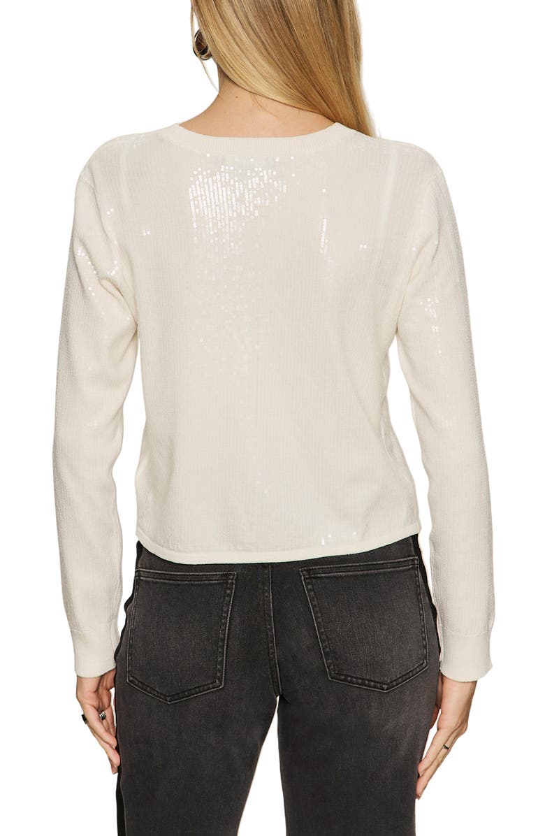 Sanctuary Sparkle Together Sweater, Alternate, color, Chalk White