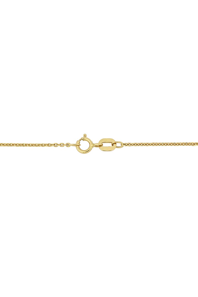 Diamond Initial Necklace 14k Yellow Gold, Alternate, color, A