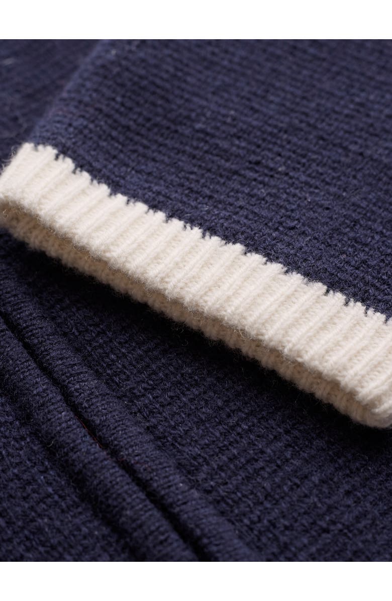 Celtic & Co. Zip Through Knitted Jacket, Alternate, color, Dark Navy Tipped