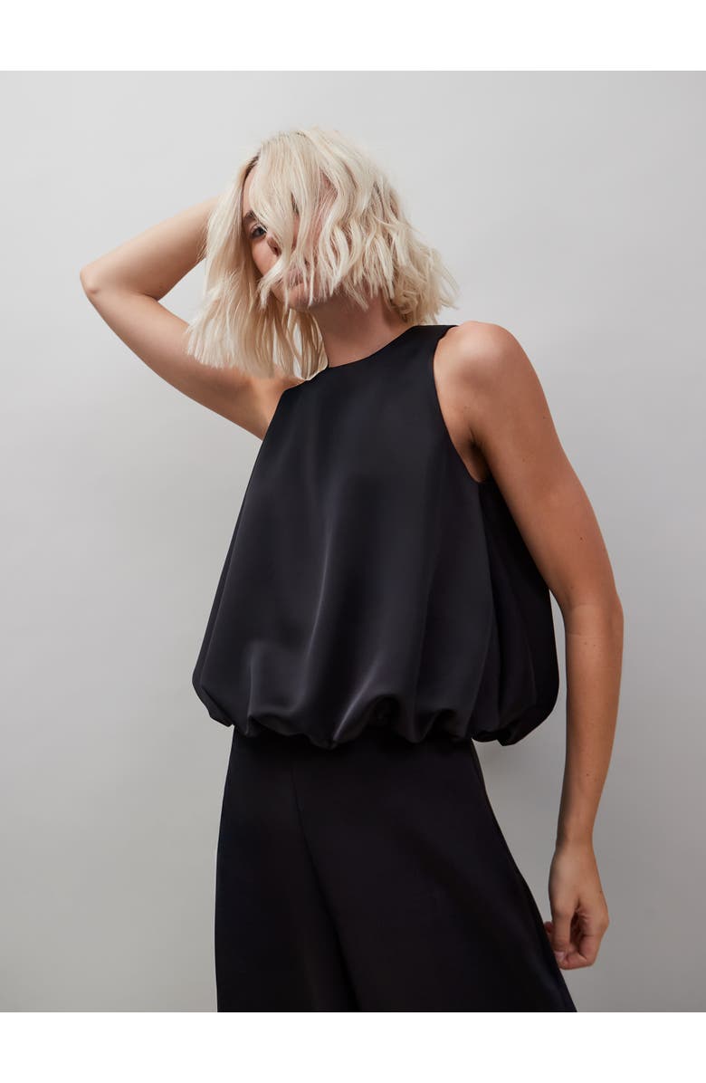 Ro&Zo Sleeveless Bubble Hem Top, Main, color,