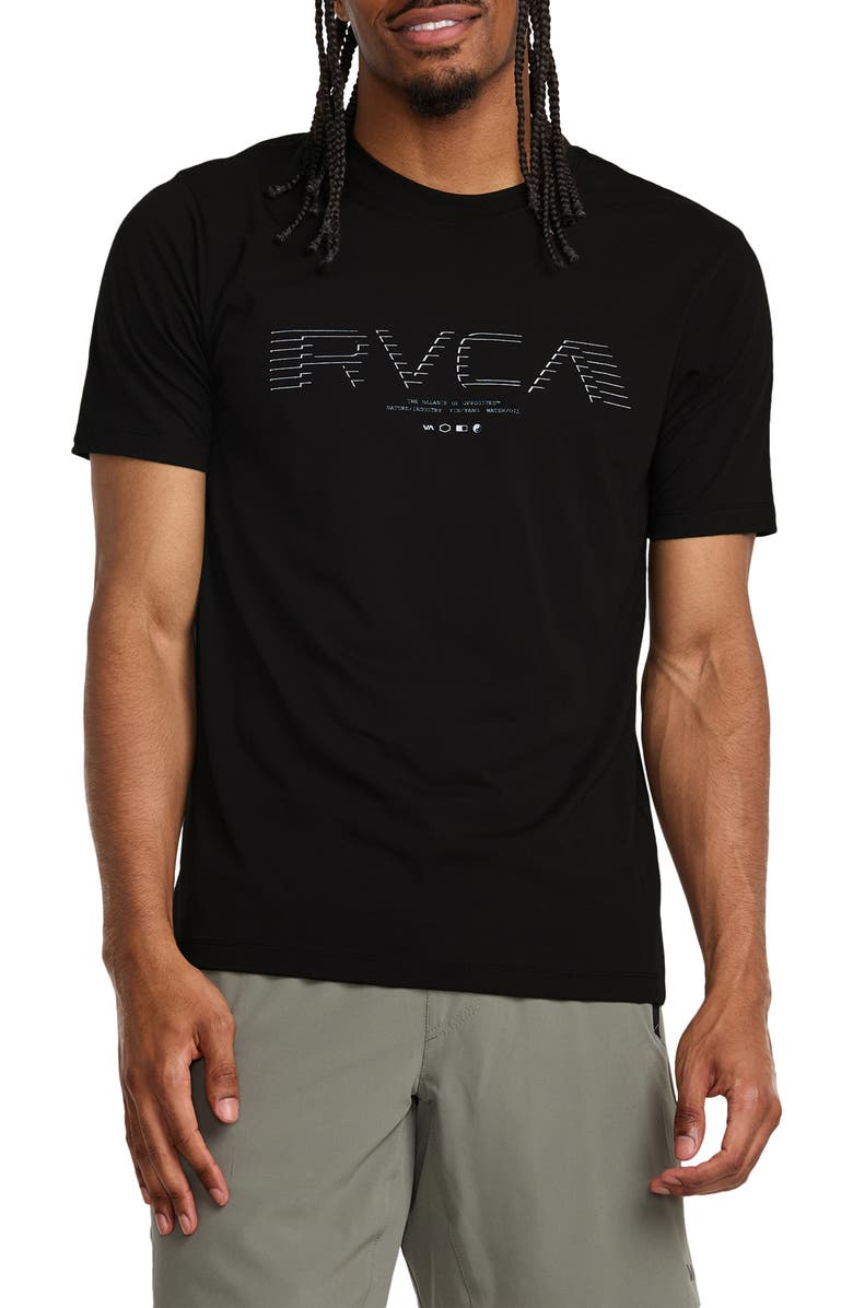 RVCA Big RVCA Flyer Performance Graphic T-Shirt, Main, color, Black