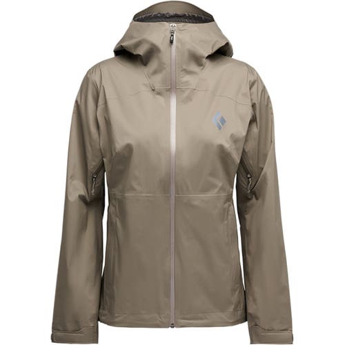 Black Diamond Fineline Stretch Rain Shell In Gray