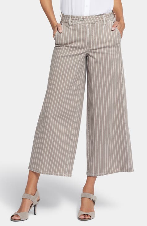 Mona High Waist Ankle Wide Leg Trouser Jeans