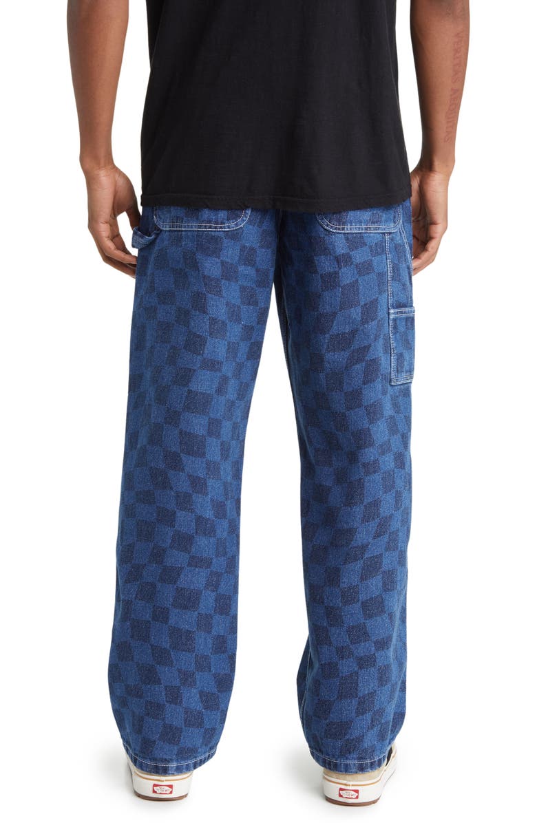 Vans Drill Checkerboard Print Carpenter Jeans, Alternate, color, 
