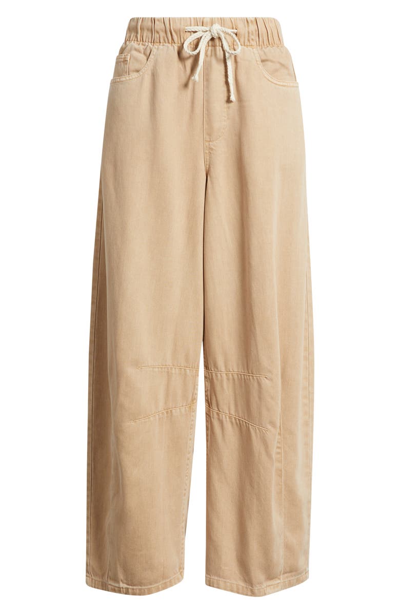 Marine Layer Ella Barrel Leg Drawstring Jeans, Alternate, color, 