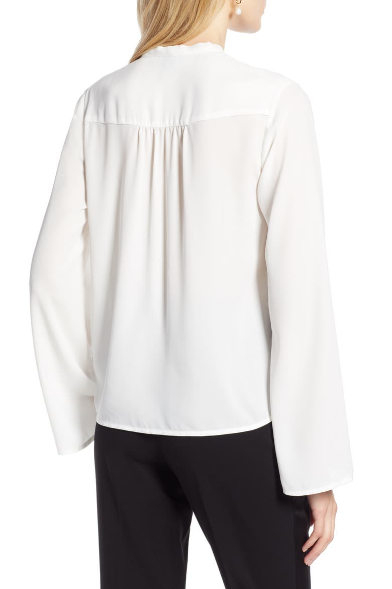 Tie Neck Blouse, Alternate, color, IVORY