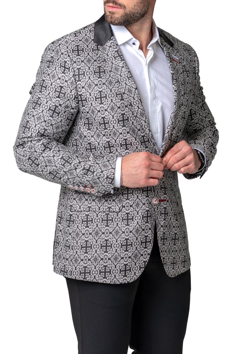 Socrate Evo Luca Sport Coat, Alternate, color, WHITE