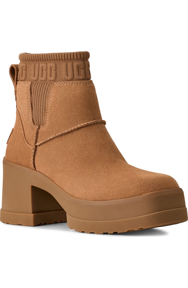 UGG<sup>®</sup> Moxy Water Resistant Chelsea Boot, Main, color, Chestnut