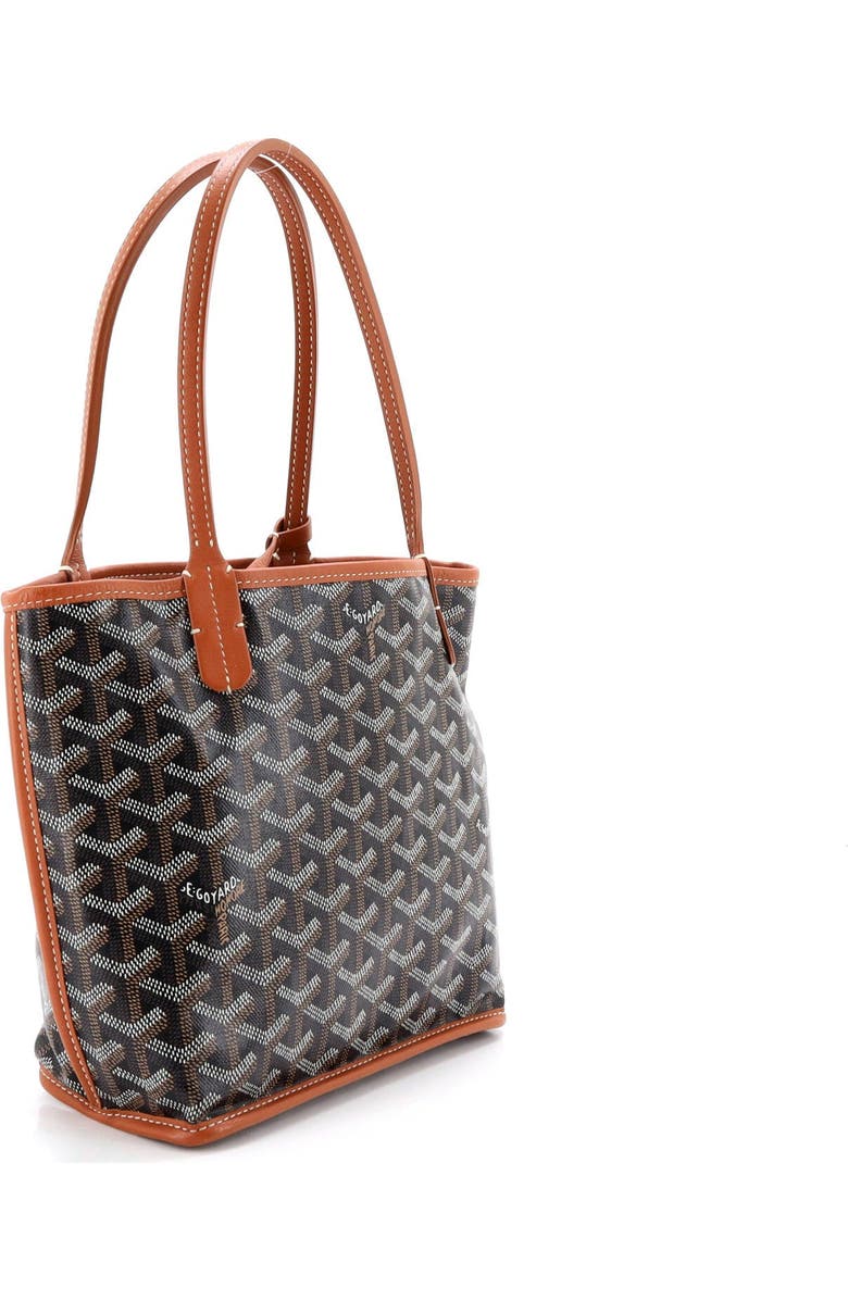 Pre-Owned Goyard Anjou Reversible Tote Coated Canvas Mini, Alternate, color, Brown