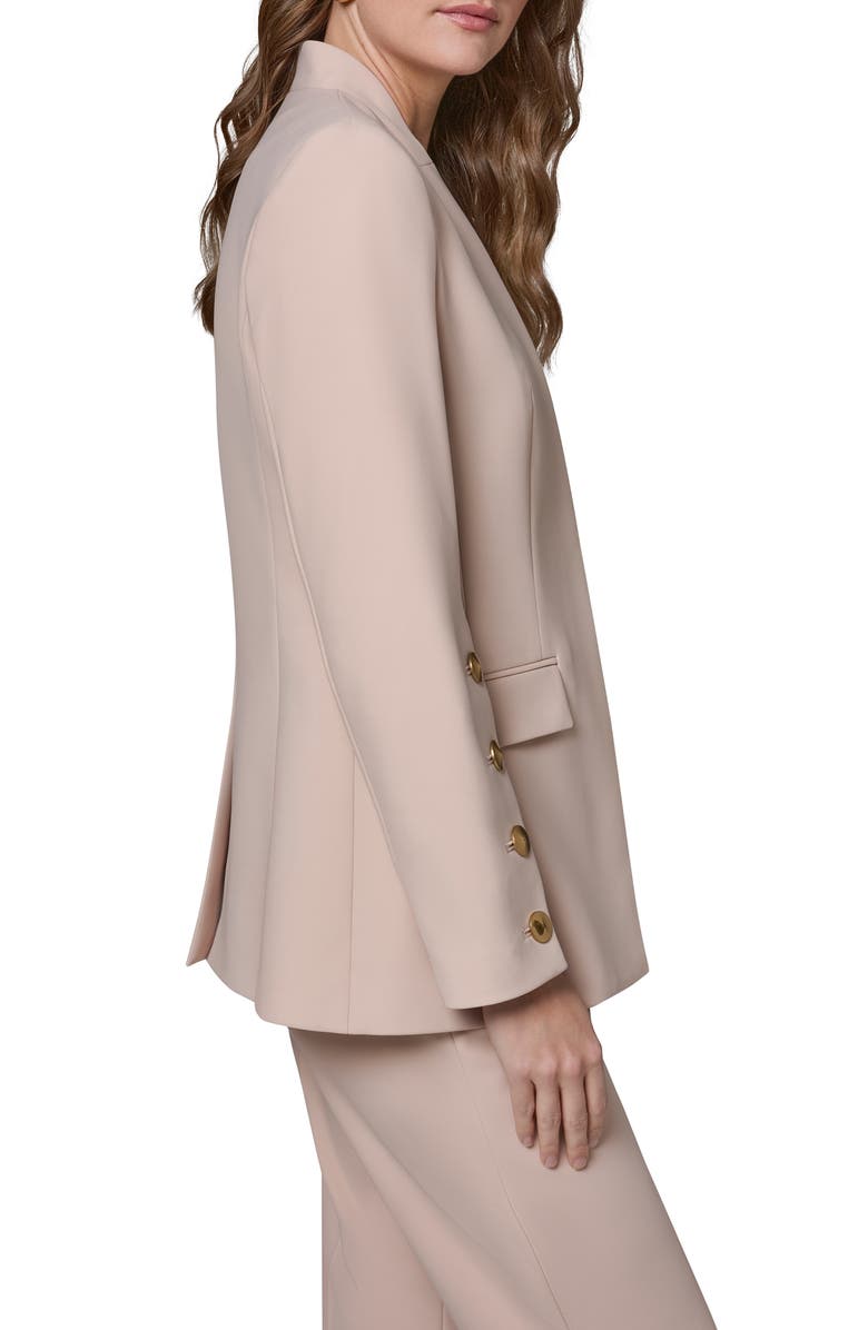 Donna Karan New York Button Sleeve Blazer, Alternate, color, Snow Petal