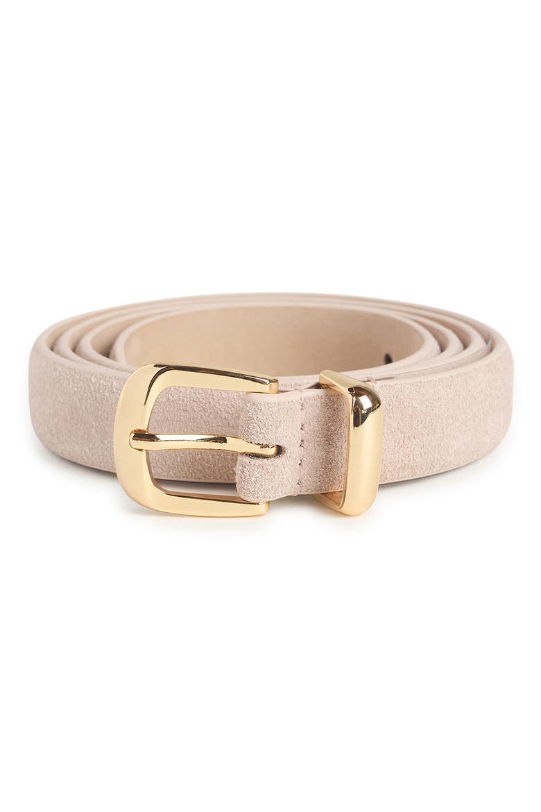Suede Belt, Main, color, SOFT PINK