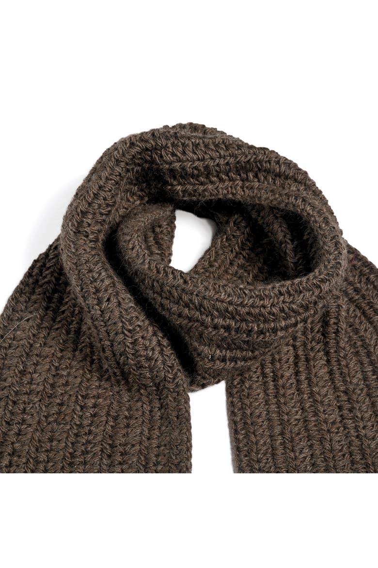 Velour Scarf, Alternate, color, Black