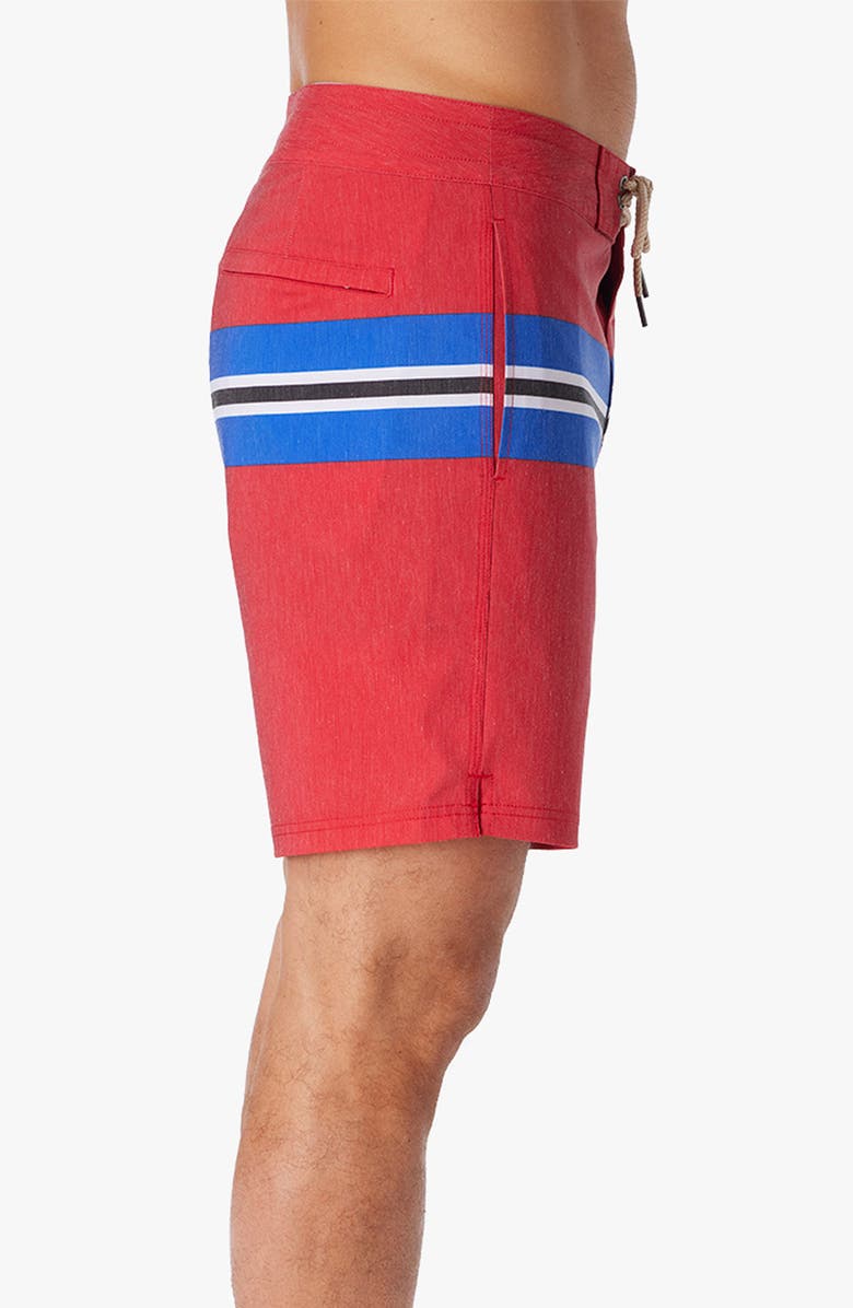Fair Harbor Nautilus Swim Trunks, Alternate, color, Nautical Red Sailing Stripe