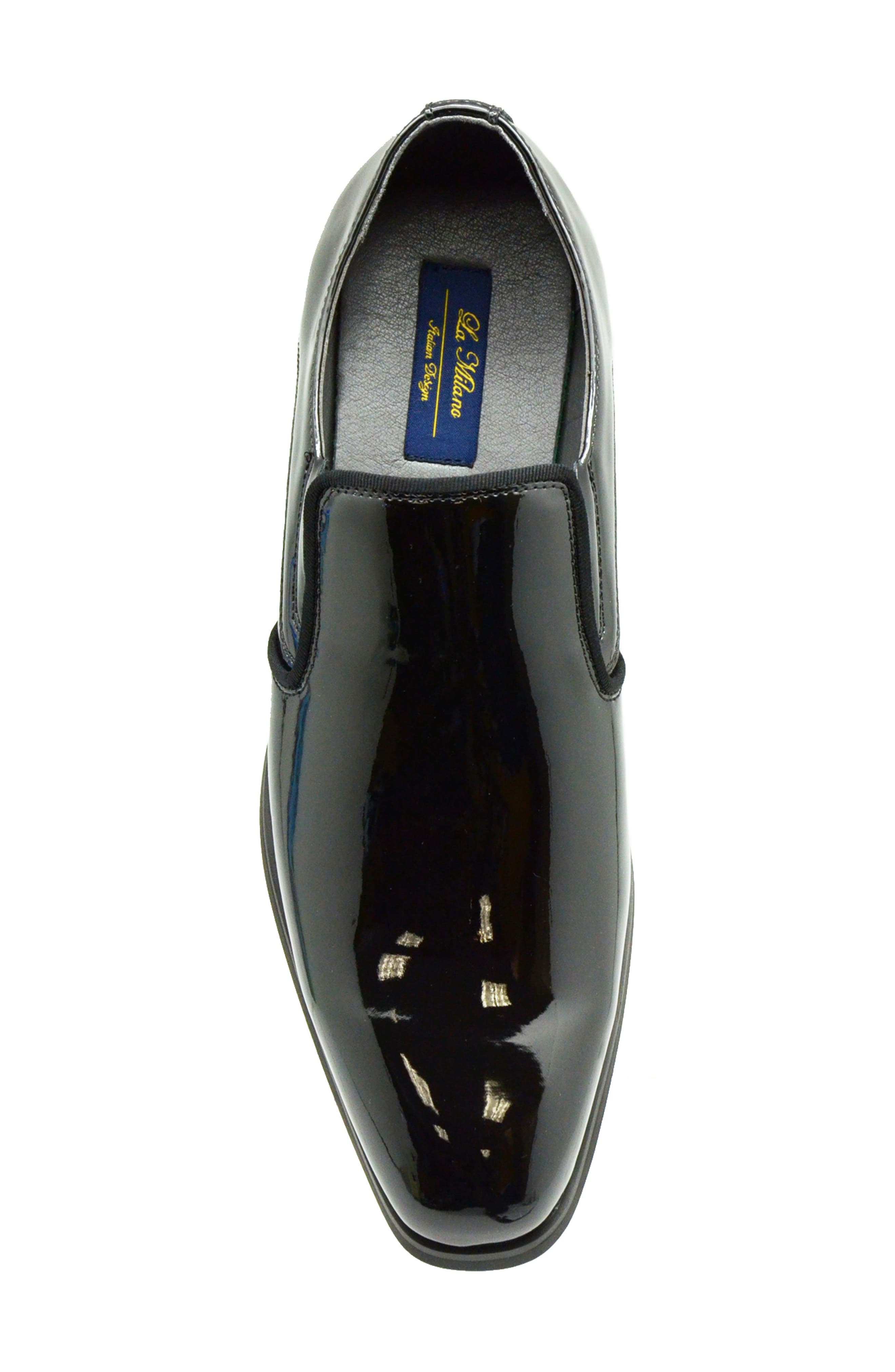 La Milano Bart Patent Loafer, Alternate, color, Black