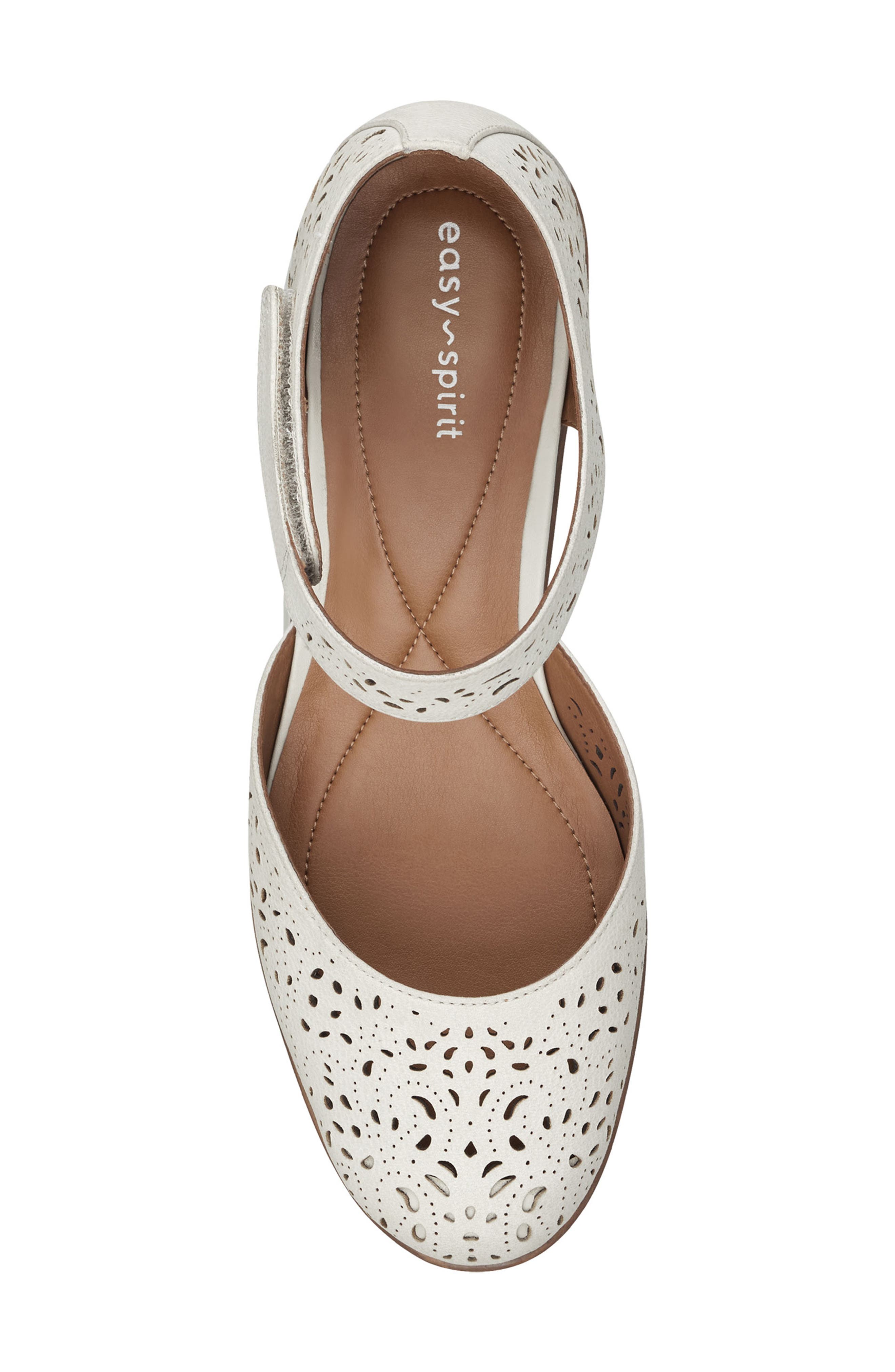 Easy Spirit Secindie Mary Jane Pump, Alternate, color, Latin White Nubuck