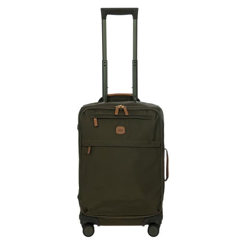 Bric's Olive X-travel Four-wheel Recycled-polyamide Cabin Suitcase 55cm In Green