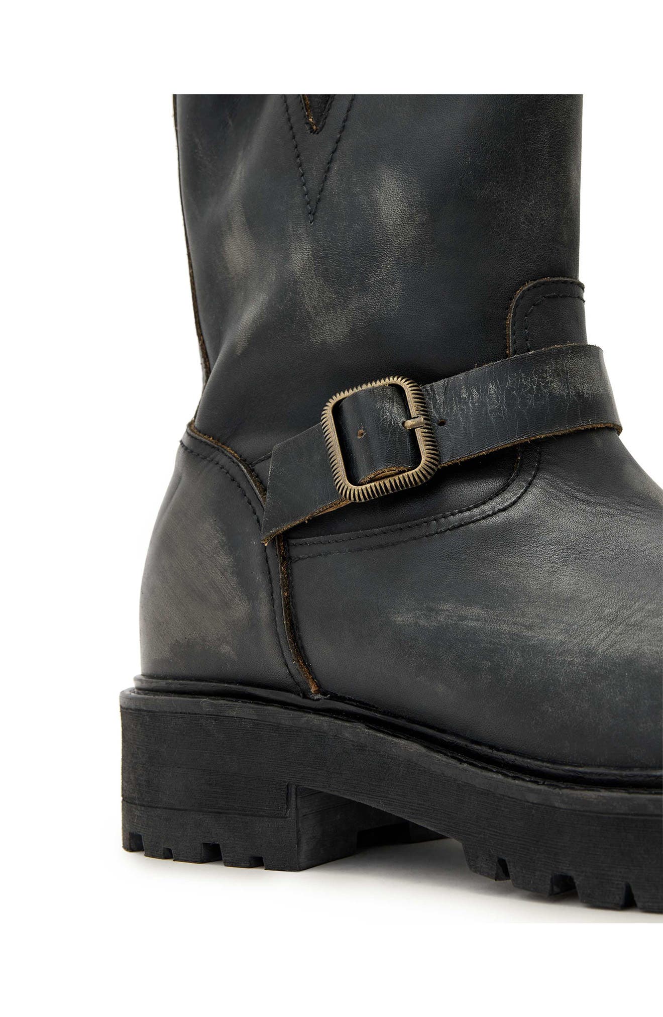 AllSaints Tait Engineer Boot, Alternate, color, Dark Brown