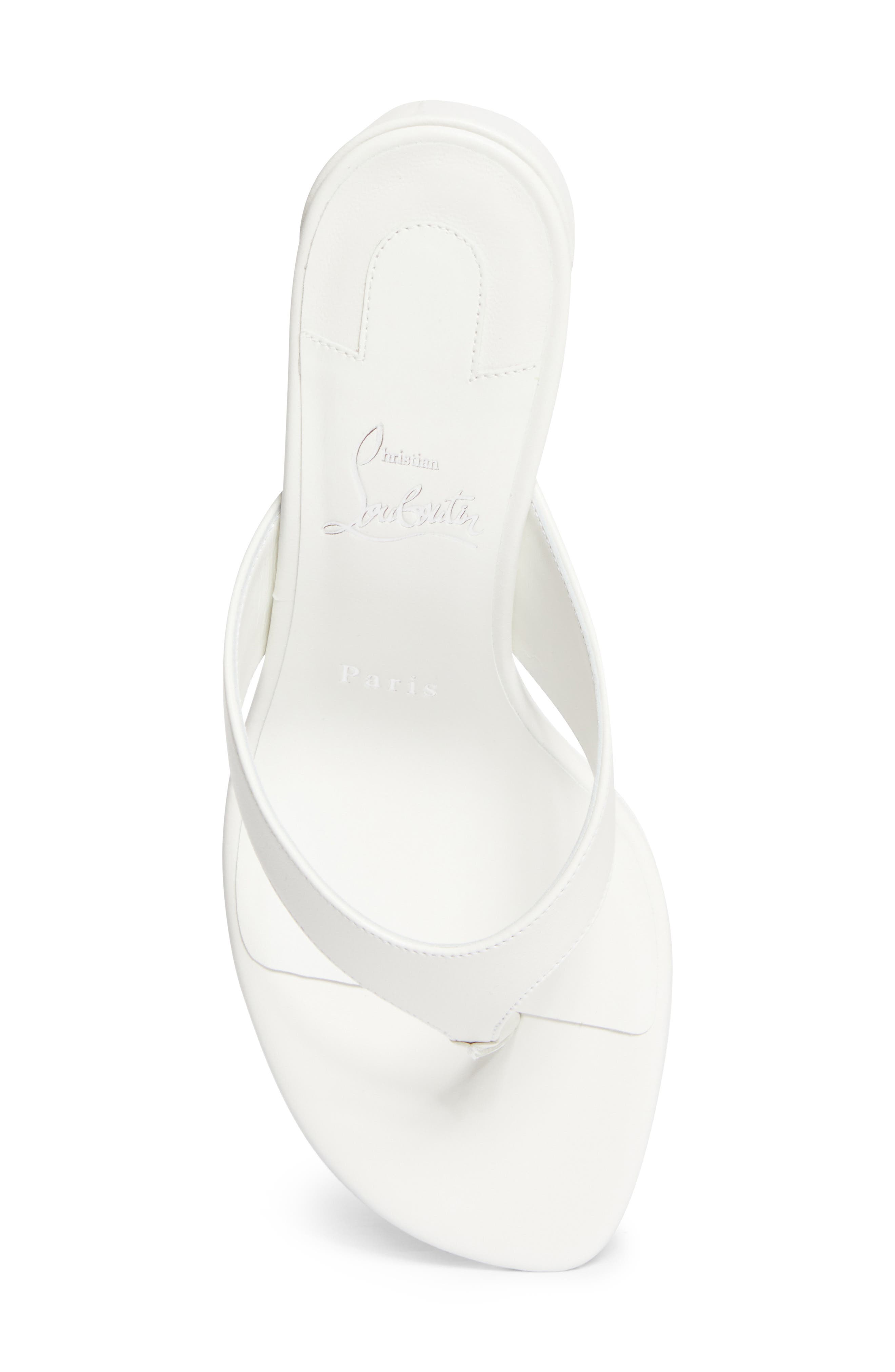 Janetonga Thong Sandal, Alternate, color, BIANCO/ LIN BIANCO