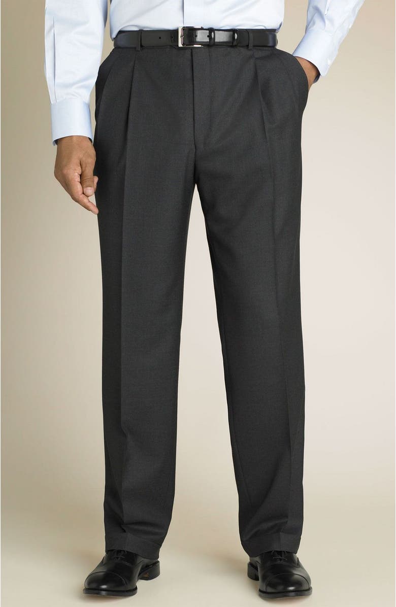 Hickey Freeman 'Madison' Navy Loro Piana Wool Suit, Alternate, color,