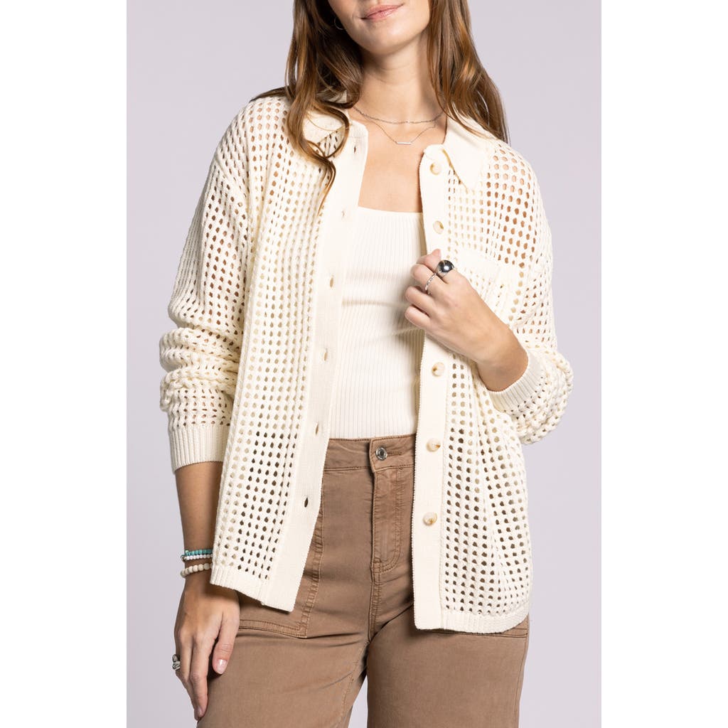 Thread & Supply Shoshana Openwork Cotton Cardigan